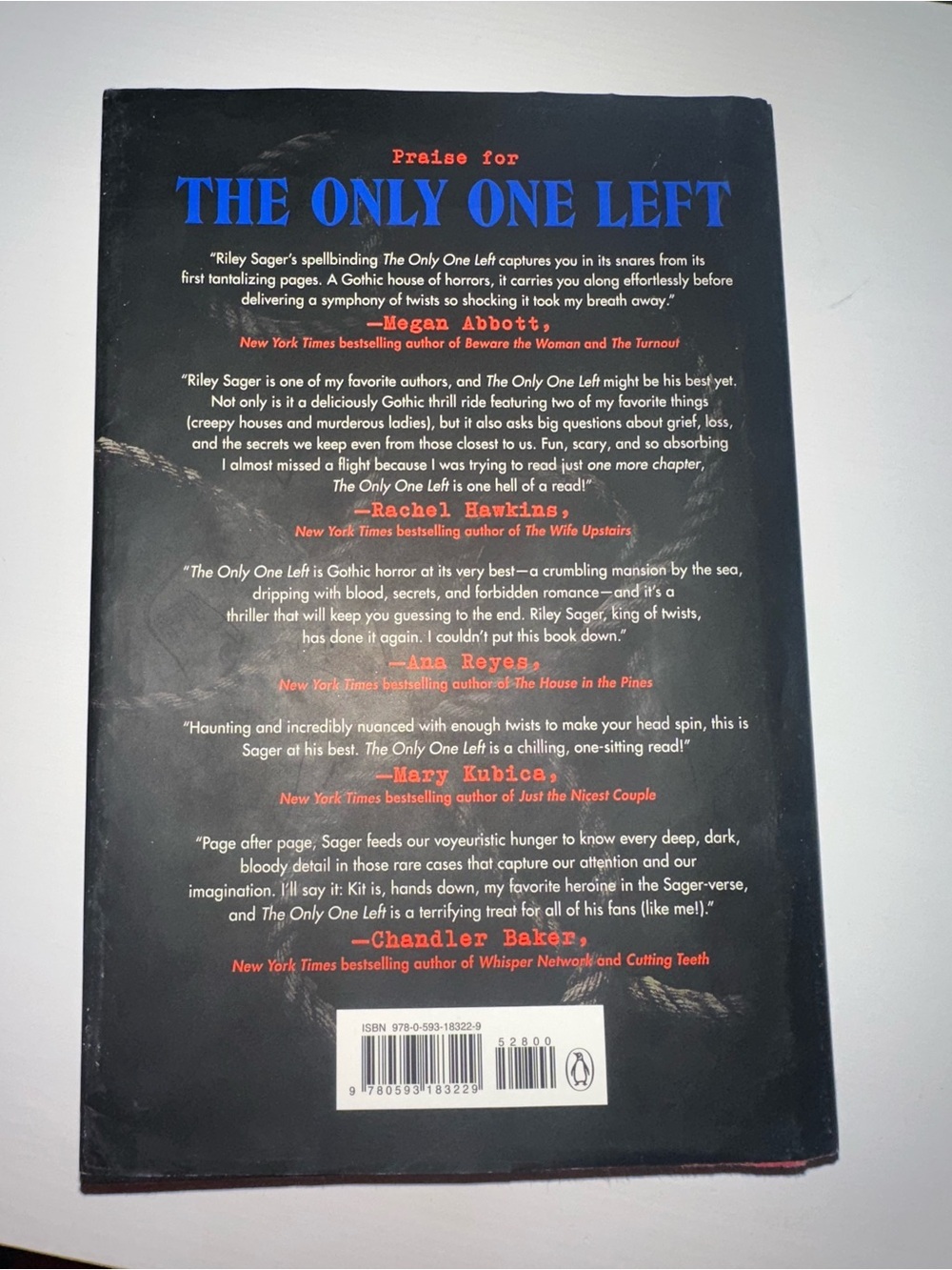 'The Only One Left' Hardback - Picture 3 of 3